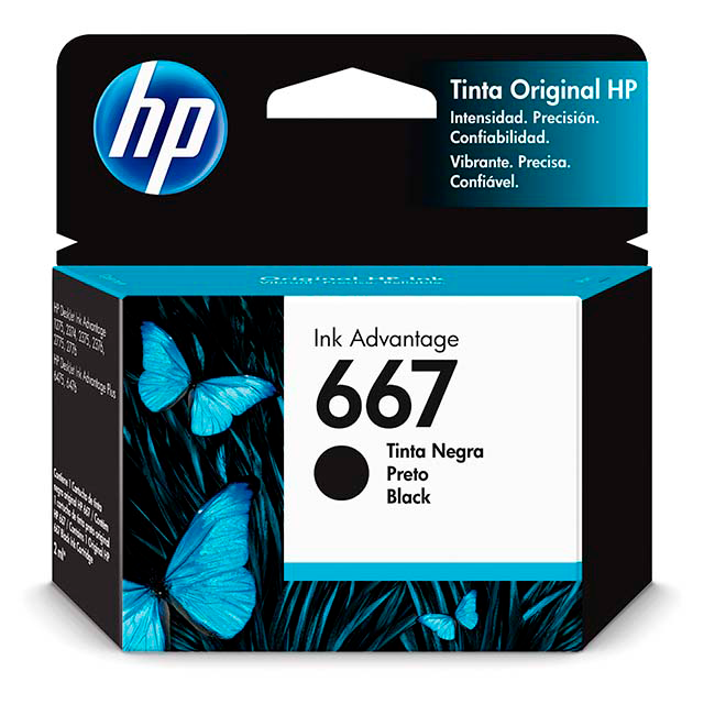 CARTUCHO HP 667 NEGRO 120 P
