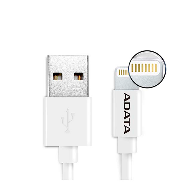 CABLE LIGHTNING ADATA 1M BLANCO