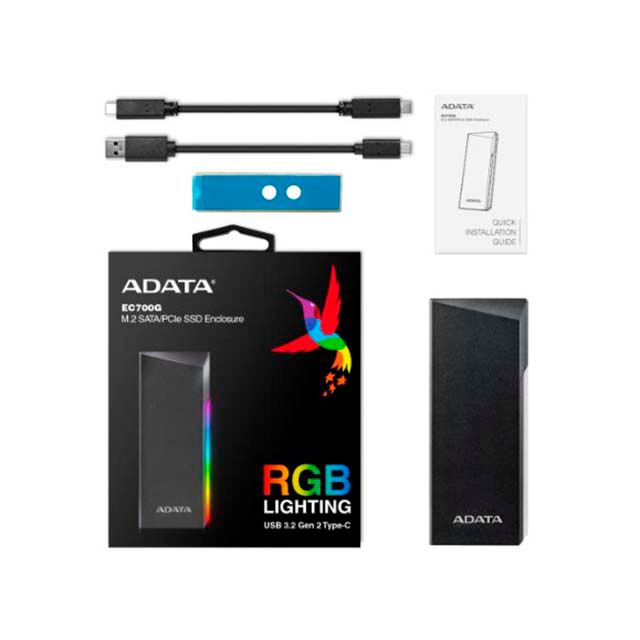 ENCLOSURE P/M.2 Adata ECG700