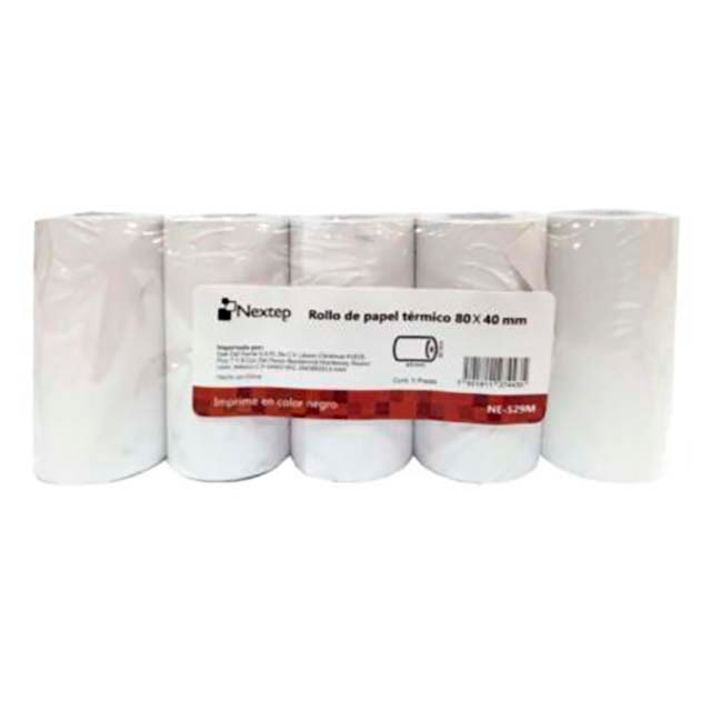 PAQ DE ROLLOS NEXTEP NE-529M 80X40MM 5PZ
