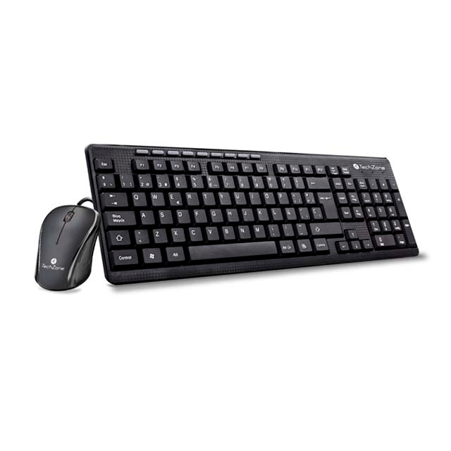 KIT TECLADO/MOUSE ALAMBRICO TECHZONE