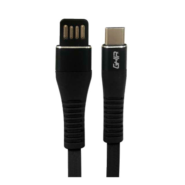 CABLE TIPO C PLANO GHIA GAC-201N NEGRO