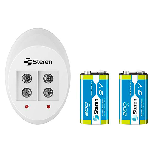 CARGADOR DE BATERIAS DE 9V NIMH Y NICD