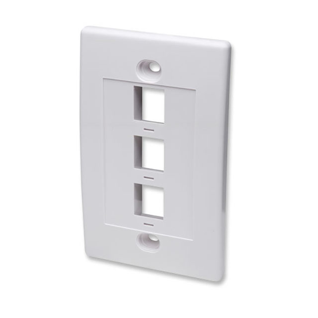Faceplate 3 Puertos Intellinet 163309