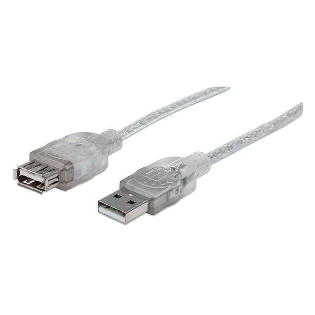 340502 CABLE USB V2.0 EXT. 4.5M PLATA