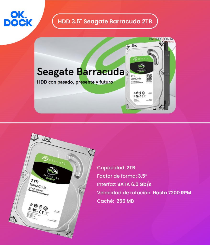 HDD 3.5" Seagate Barracuda 2TB"