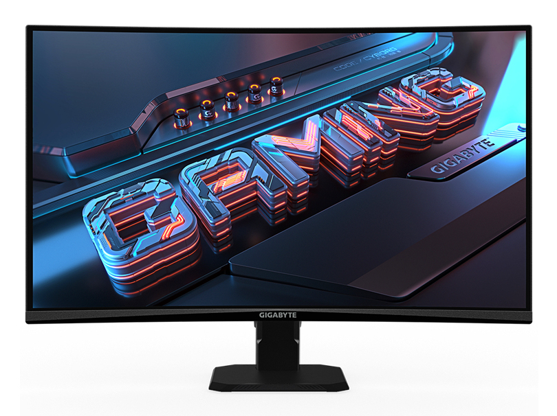 Monitor Curvo 27" 2560x1440 180Hz 1ms, Gigabyte GS27QCA, Panel VA, FreeSync, 2 HDMI + 1 DisplayPort, Color Negro - imagen 1