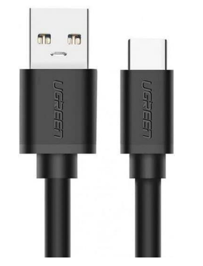 Cable USB-A 3.0 a USB-C 1m Ugreen 20882, 5Gbps, Hasta 3A, Color Negro - imagen 1