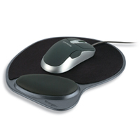 Mousepad con Reposamuñecas Kensington P8691, Memory Foam, 25.4cm x 25.1cm, Antideslizante, Color Negro/Gris