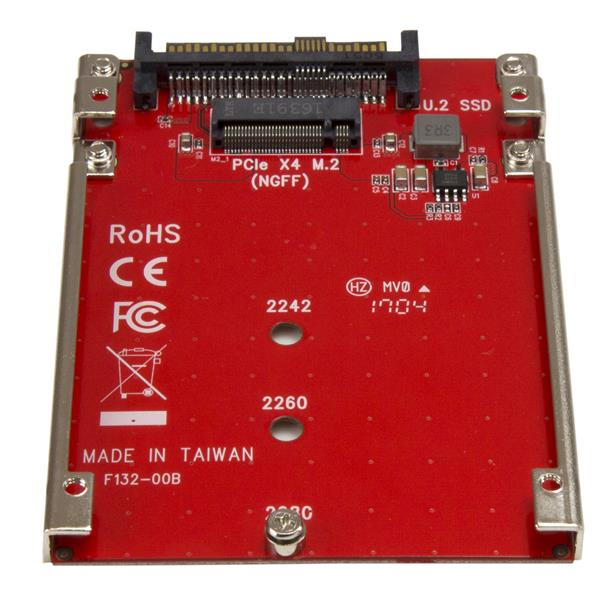 Tarjeta adaptador de SSD M.2 NVME A U.2 2.5" Startech. U2M2E125