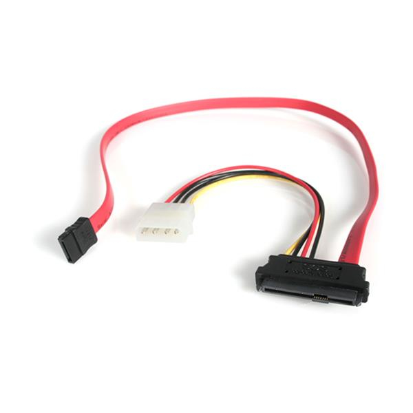 Adaptador SAS 29 Pines (SFF-8482) a SATA con Molex LP4, 45.7cm, StarTech.com SAS729PW18 - imagen 2