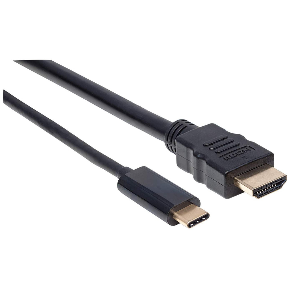 Cable Convertidor de Video 2m USB-C a HDMI Manhattan 151764, 4K 30Hz, Color Negro - imagen 2