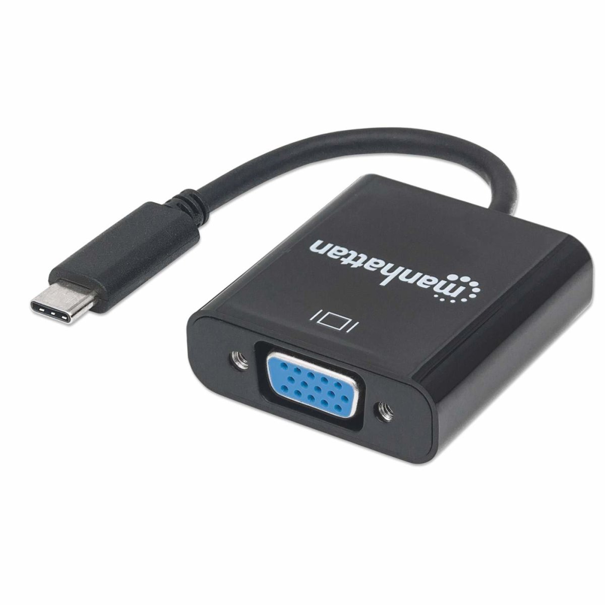 Cable Convertidor de Video 15cm USB-C a VGA Manhattan 151771, 1080p 60Hz, Color Negro - imagen 3