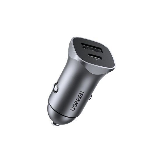 Cargador de Coche 24W Ugreen 30780, 1 USB-C + 1 USB-A - imagen 2