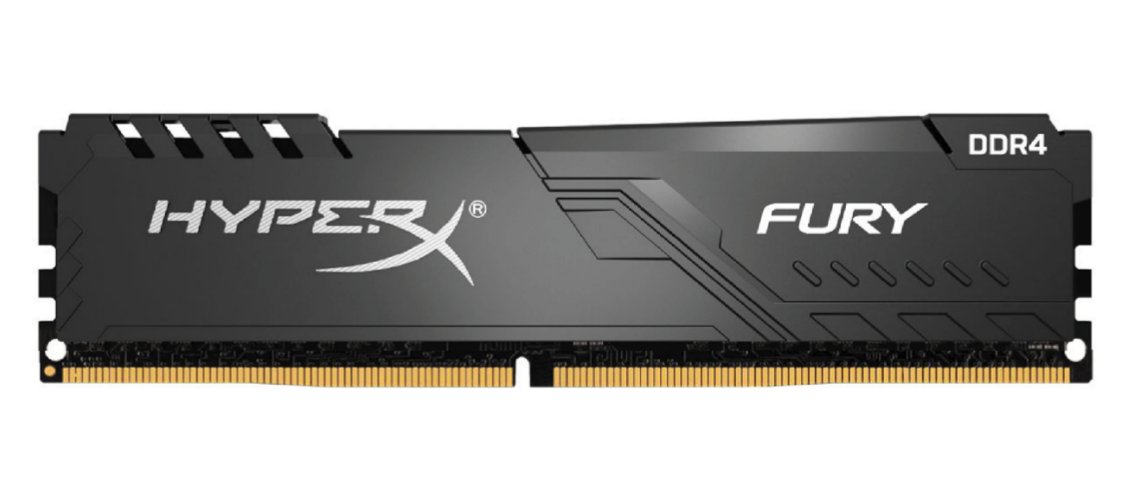 Memoria RAM DDR4 DIMM 16GB 3600MHz CL18, HyperX Fury, Color Negro. HX436C18FB4/16 - imagen 1