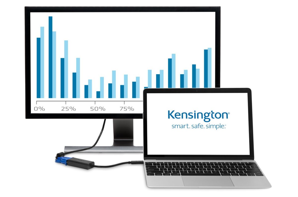 Convertidor de Video USB-C a VGA Kensington K33994WW, 1080p, Color Negro - imagen 4