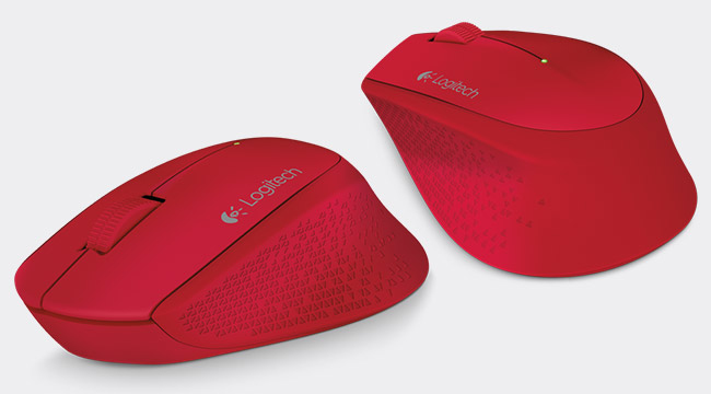 Mouse Inalámbrico Logitech M280, RF, 1,000dpi, Bateria AA, Color Rojo
