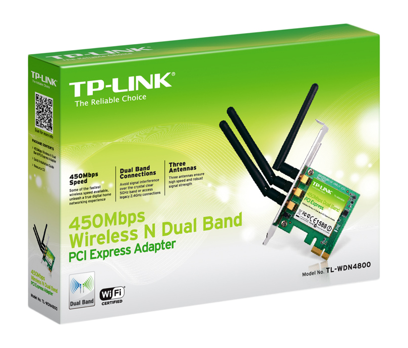 TP-Link Tarjeta PCI Express TL-WDN4800, Inalámbrico, con Antena 2dBi