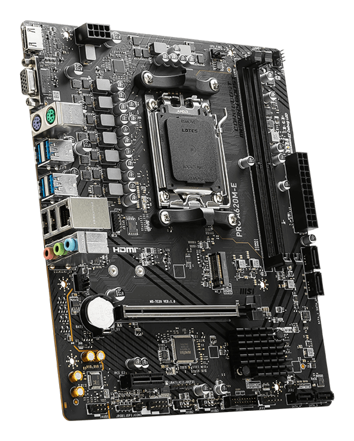 Motherboard AM5 Micro-ATX MSI PRO A620M-E, 128GB RAM DDR5 Max, 1 M.2 PCIe 4 - imagen 4