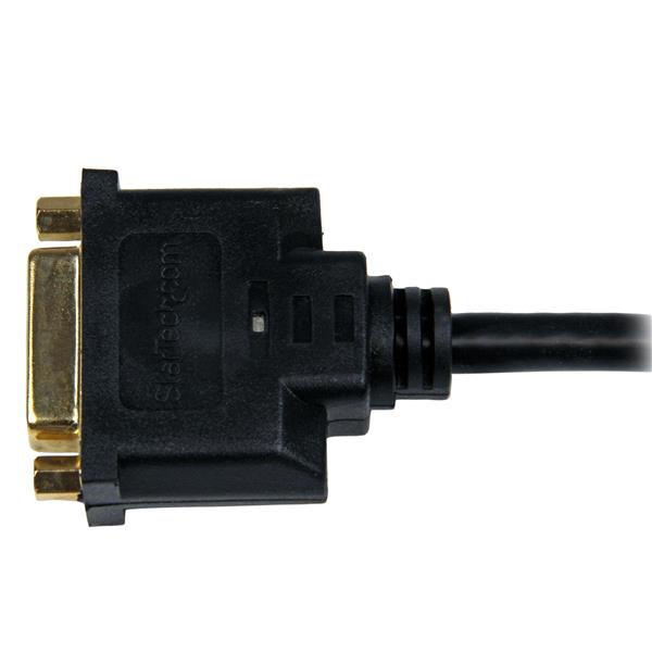 Cable Adaptador de Video 20cm HDMI a DVI-D Startech HDDVIMF8IN, Hasta 1920x1200, Color Negro - imagen 4