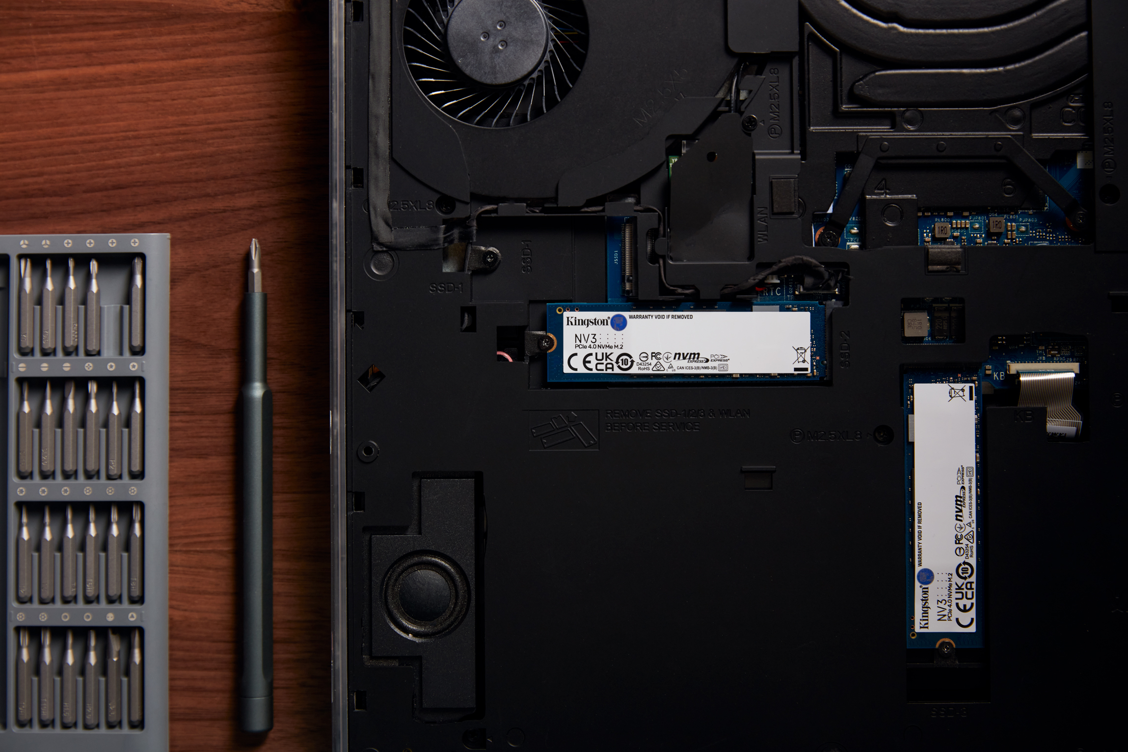 SSD M.2 NVMe PCIe 4 1TB Kingston NV3, Lectura 6000MB/s Escritura 4000MB/s. SNV3S/1000G