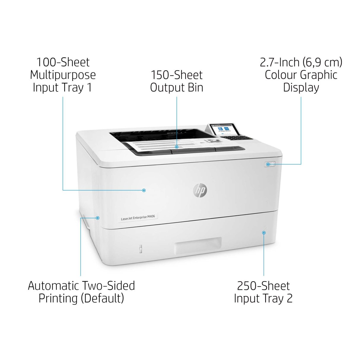 Impresora Láser HP LaserJet Enter M406dn - imagen 4