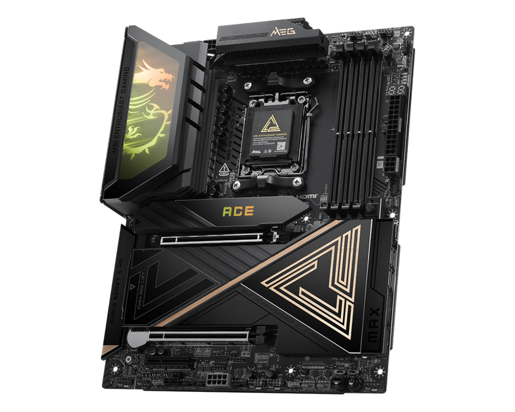 Motherboard AM5 ATX MSI MEG X870E ACE MAX, 256GB RAM DDR5 Max, 2 M.2 PCIe 5 + 3 M.2 PCIe 4, Wi-Fi 7 + BT 5.4 - imagen 3