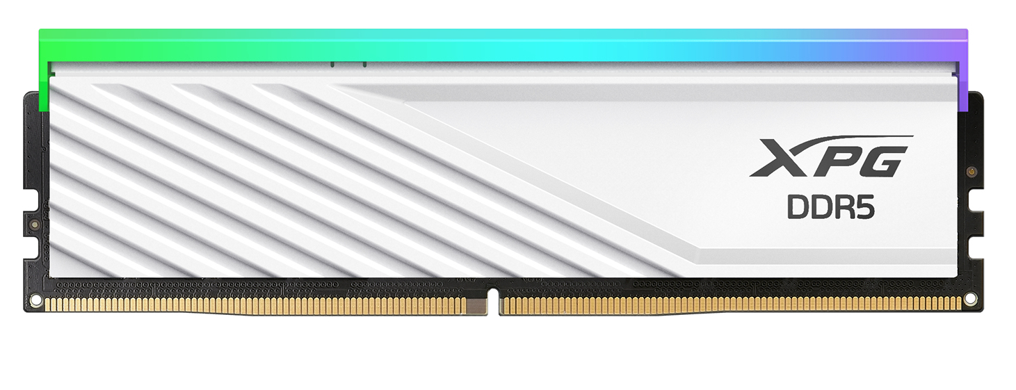 Kit de Memoria RAM DDR5 DIMM 48GB (2x24) 6000MHz CL30 XPG Lancer Blade RGB, Color Blanco. AX5U6000C3024G-DTLABRWH