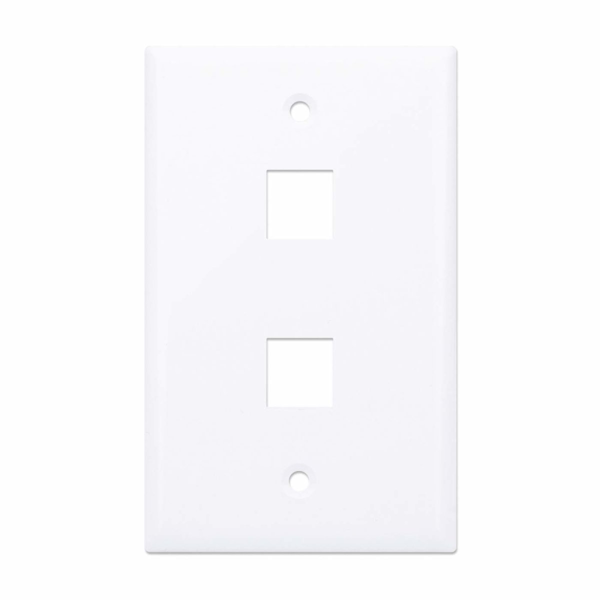 Tapa para Caja de Pared Intellinet 163293, 2 Puertos Keystone, Color Blanco - imagen 3