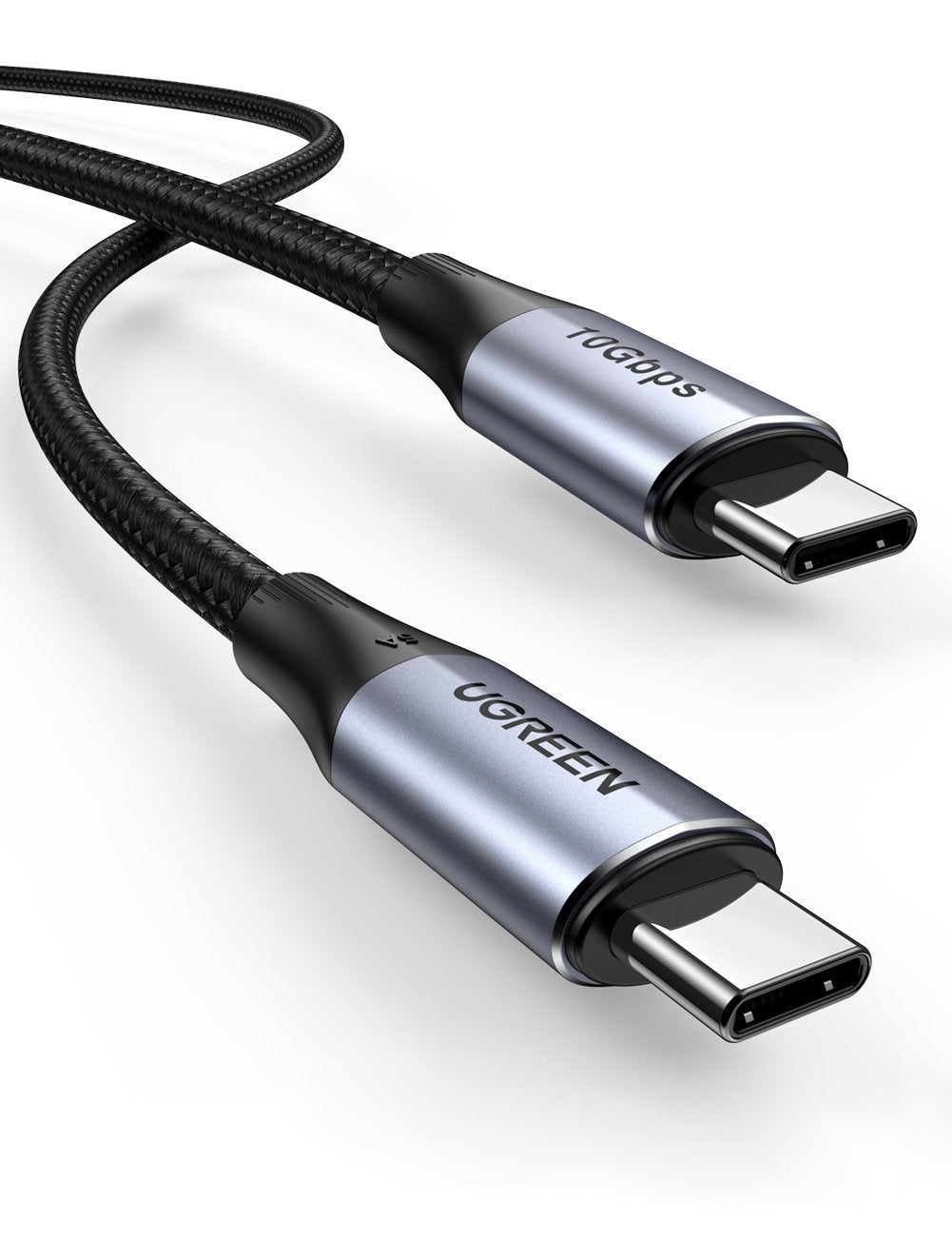 Cable USB-C 3.2 Gen 2 a USB-C 3.2 Gen 2 1m Ugreen 80150, 10Gbps, 240W, Video 4K 60Hz, Color Negro - imagen 1
