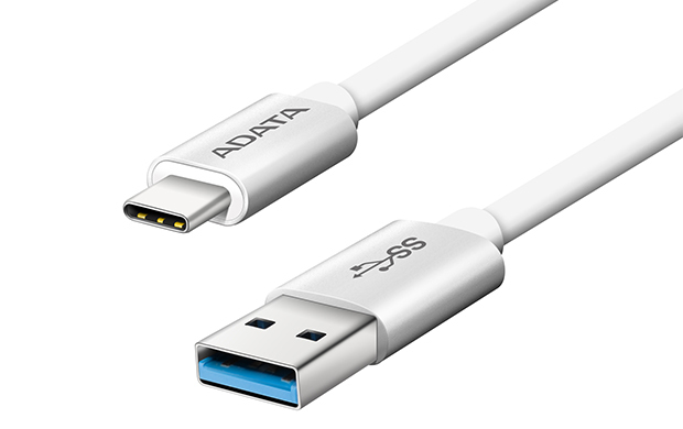 Cable USB-C 3.0 a USB-A 3.0 1m Adata ACA3AL-100CM-CSV, Cubierta de Plastico, Color Gris - imagen 2