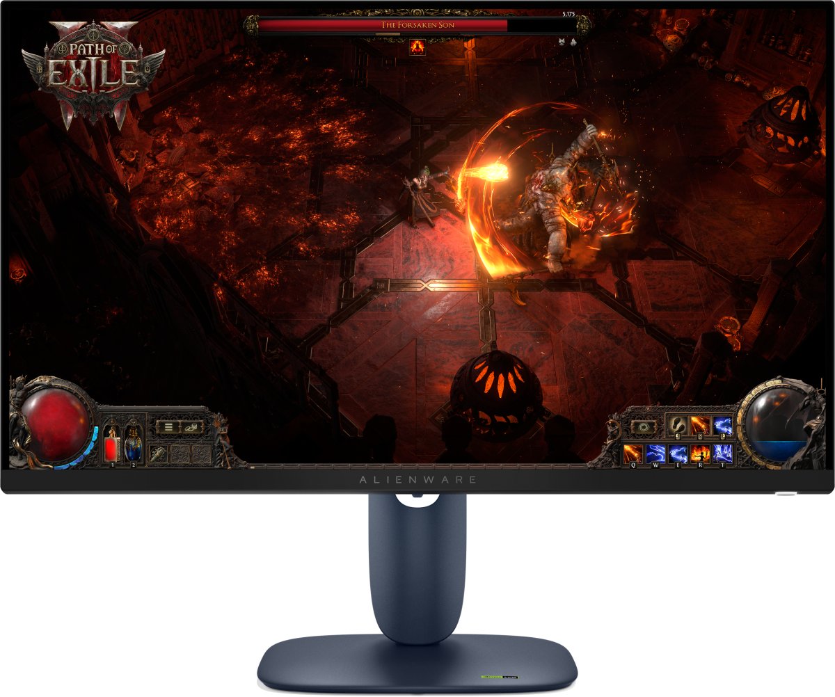 Monitor 27" 2560x1440 180Hz 1ms, Alienware AW2725DM, Panel IPS, G-Sync/FreeSync, 2 HDMI + 1 DisplayPort, Color Azul - imagen 5