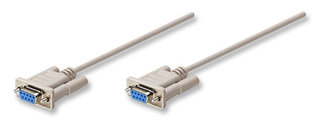 Cable Módem Nulo Manhattan 301404, DB9 Hembra a DB9 Hembra, 1.8m - imagen 1