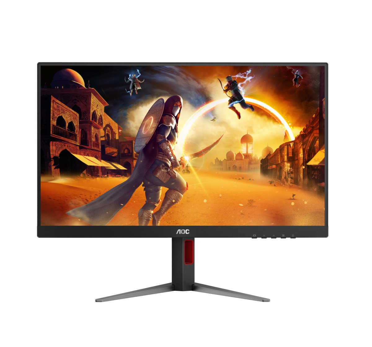 Monitor 27" 1920x1080 180Hz 0.5ms, AOC 27G4, Panel IPS, G-Sync, 1 DisplayPort + 2 HDMI, VESA 100mm - imagen 4