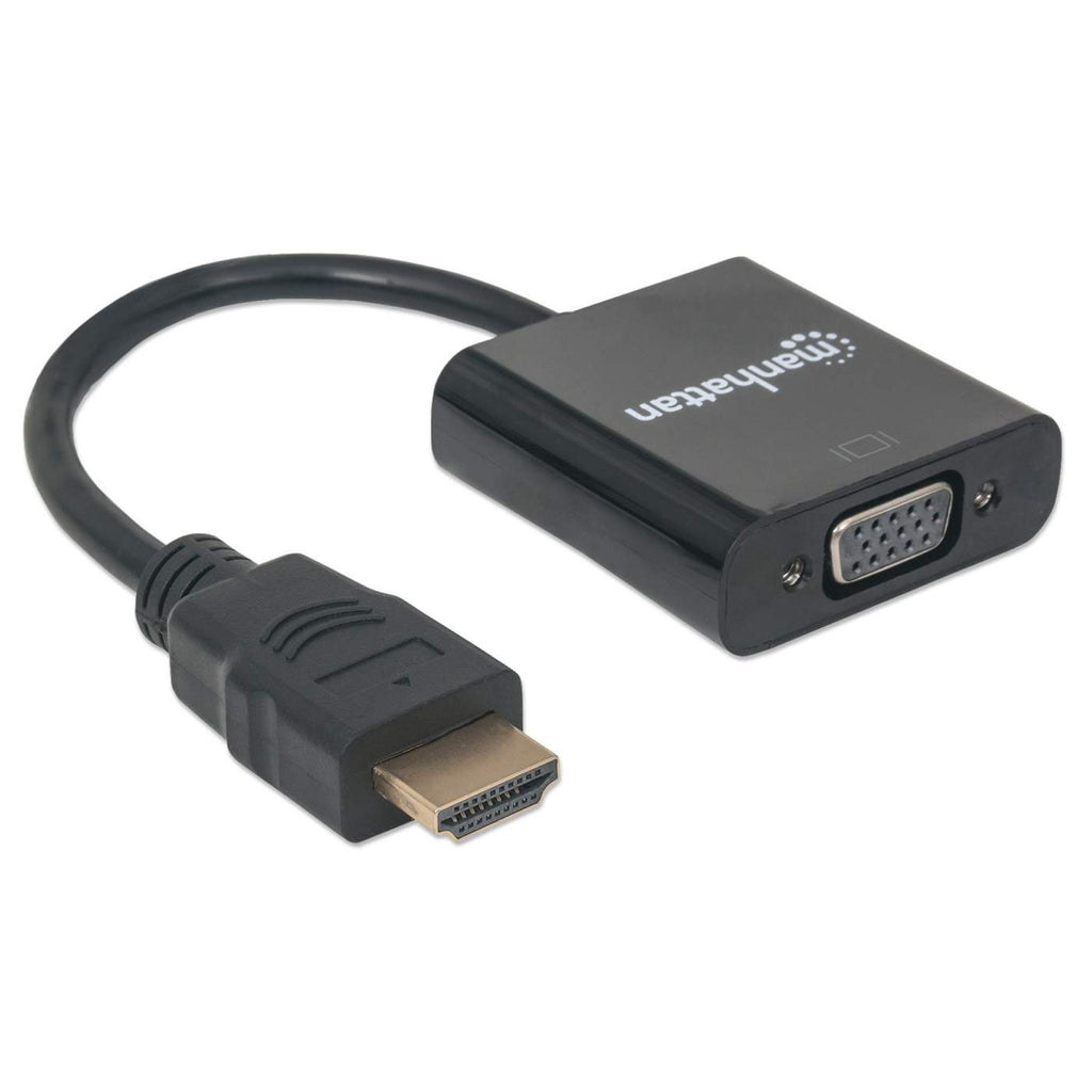 Cable Convertidor de Video 30cm HDMI a VGA Macho-Hembra Manhattan 151467, 1080p, Color Negro - imagen 2
