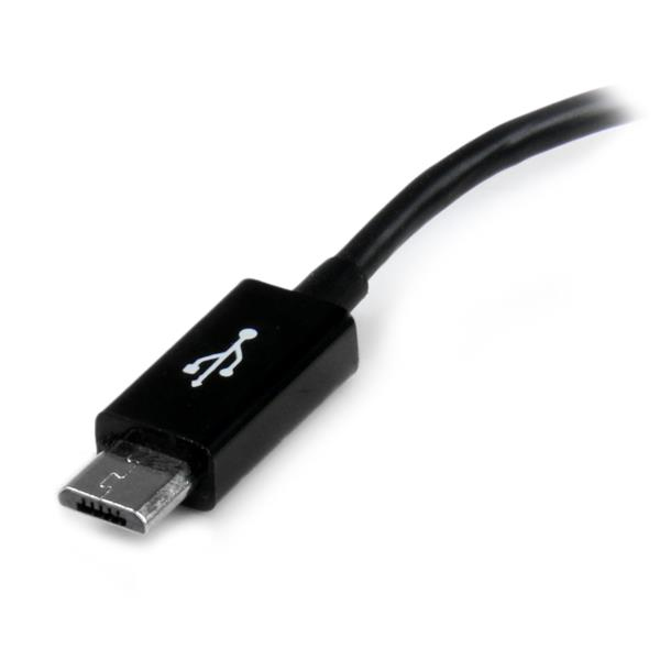 Adaptador OTG Micro-USB 2.0 Macho a USB-A Hembra 12.7cm Startech UUSBOTG, Color Negro - imagen 3