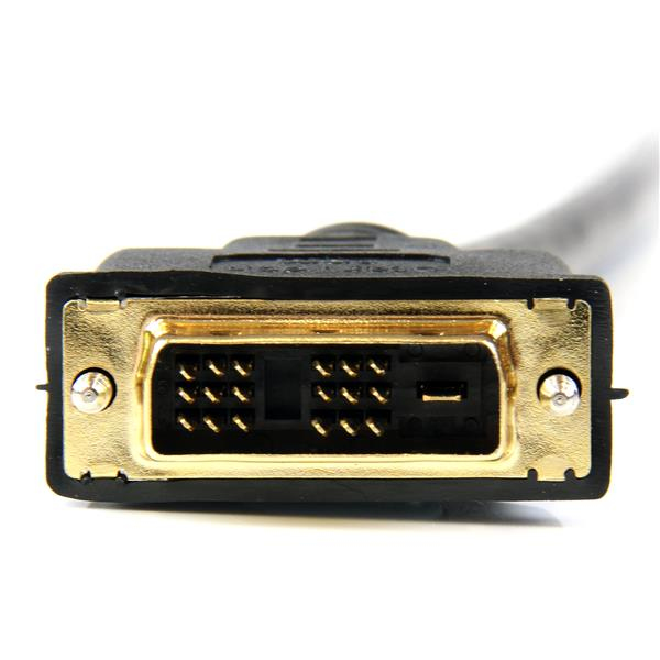 Cable Adaptador de Video 3m HDMI a DVI-D (18+1) Startech HDDVIMM3M, Hasta 1920x1200, Bidireccional, Color Negro - imagen 3