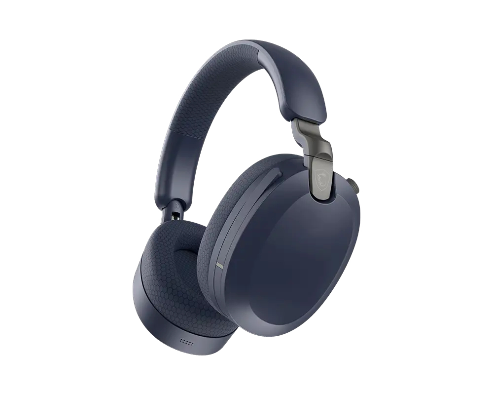 Diadema Inalámbrica RF + Bluetooth MSI Maestro 500 Wireless, Micrófono Retráctil, Hasta 90Hrs de Batería, Color Navy - imagen 3