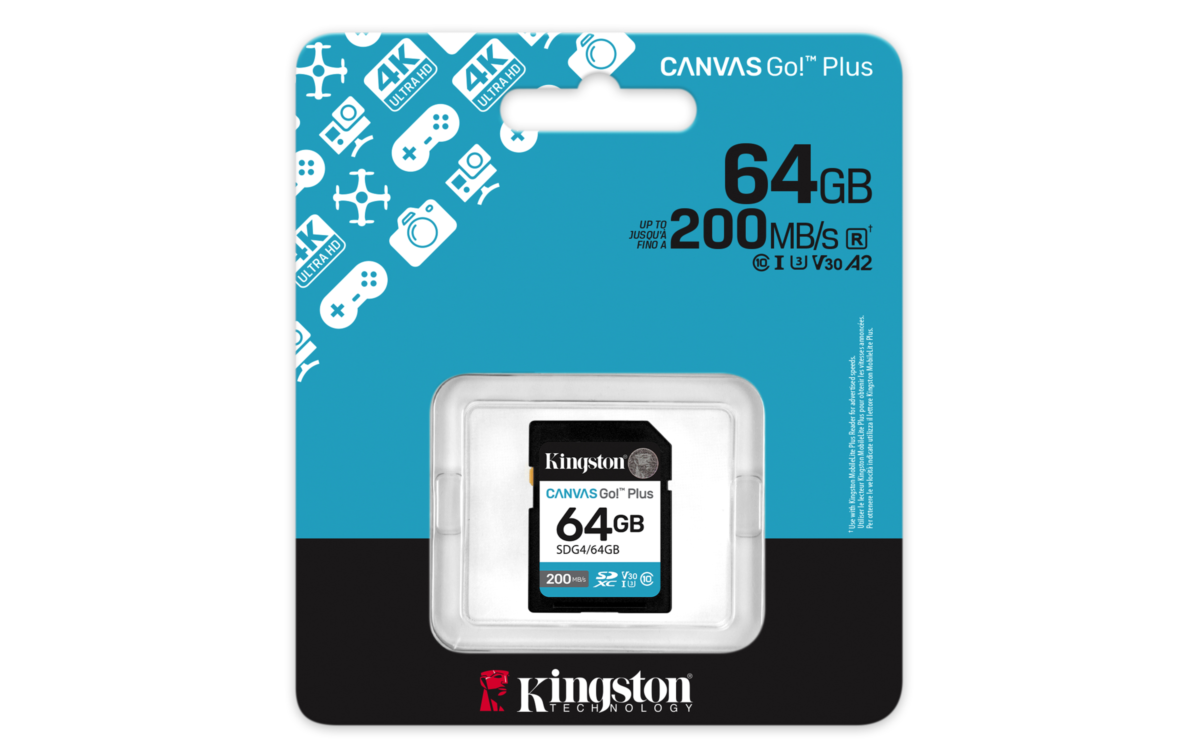 MEMORIA 64GB 200MB/s SDXC CANVVAS - imagen 3