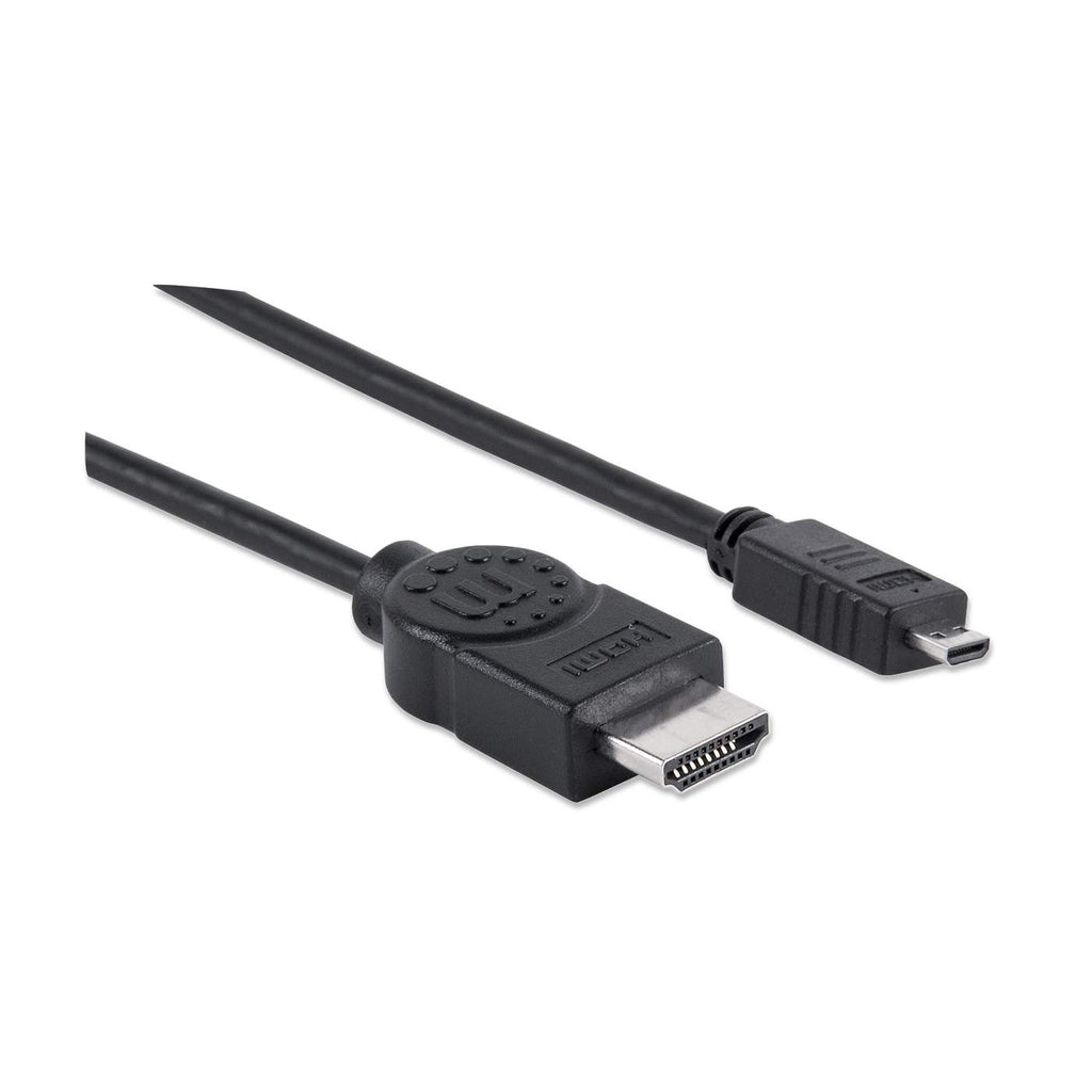 Cable Adaptador de Video 2m HDMI a Micro HDMI Manhattan 324427, Hasta 4K 30Hz, Soporta 3D - imagen 2