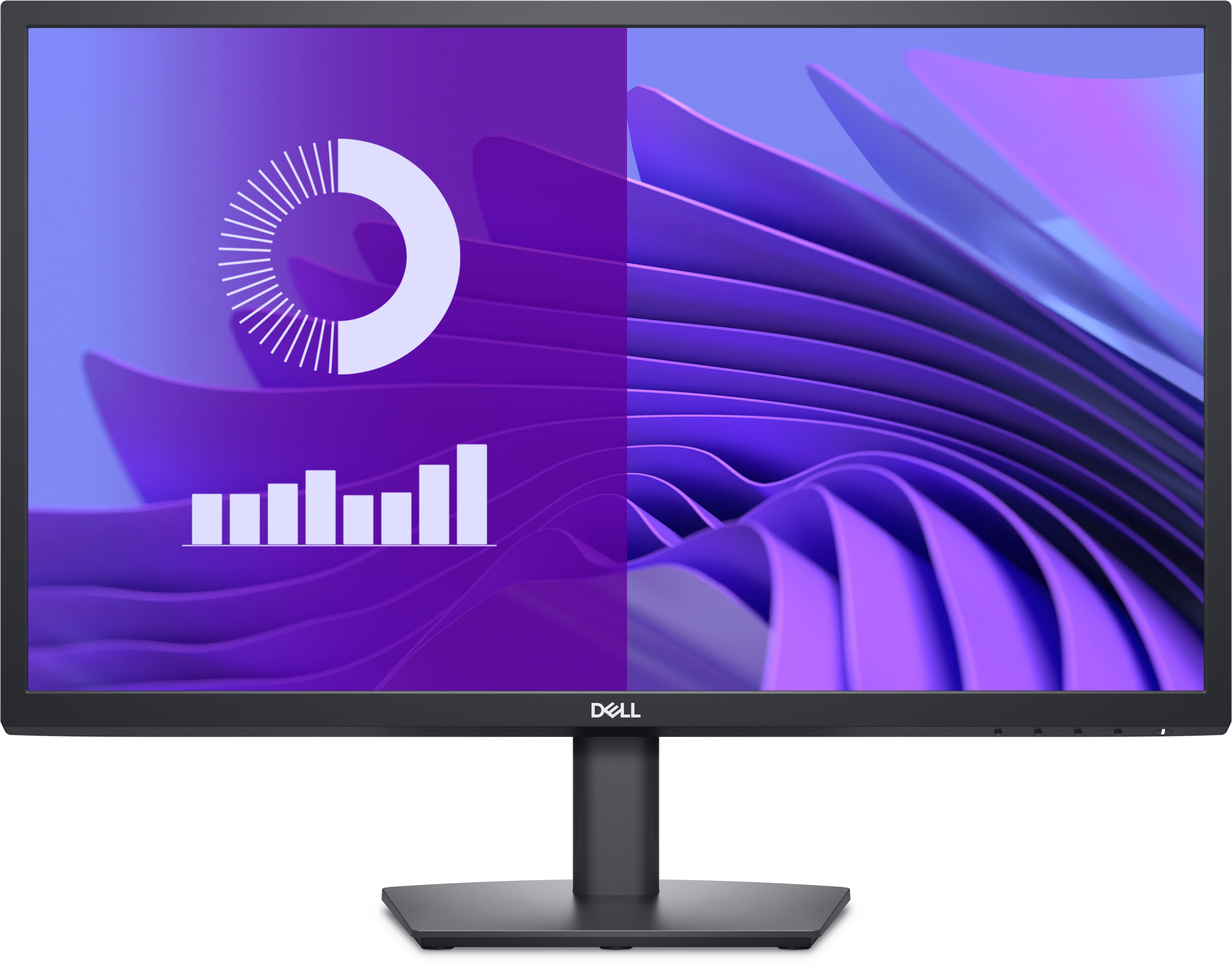Monitor 24" 1920x1080 75Hz 5ms, Dell E2425H, Panel VA, 1 DisplayPort + 1 VGA, VESA 100mm, Color Negro - imagen 1