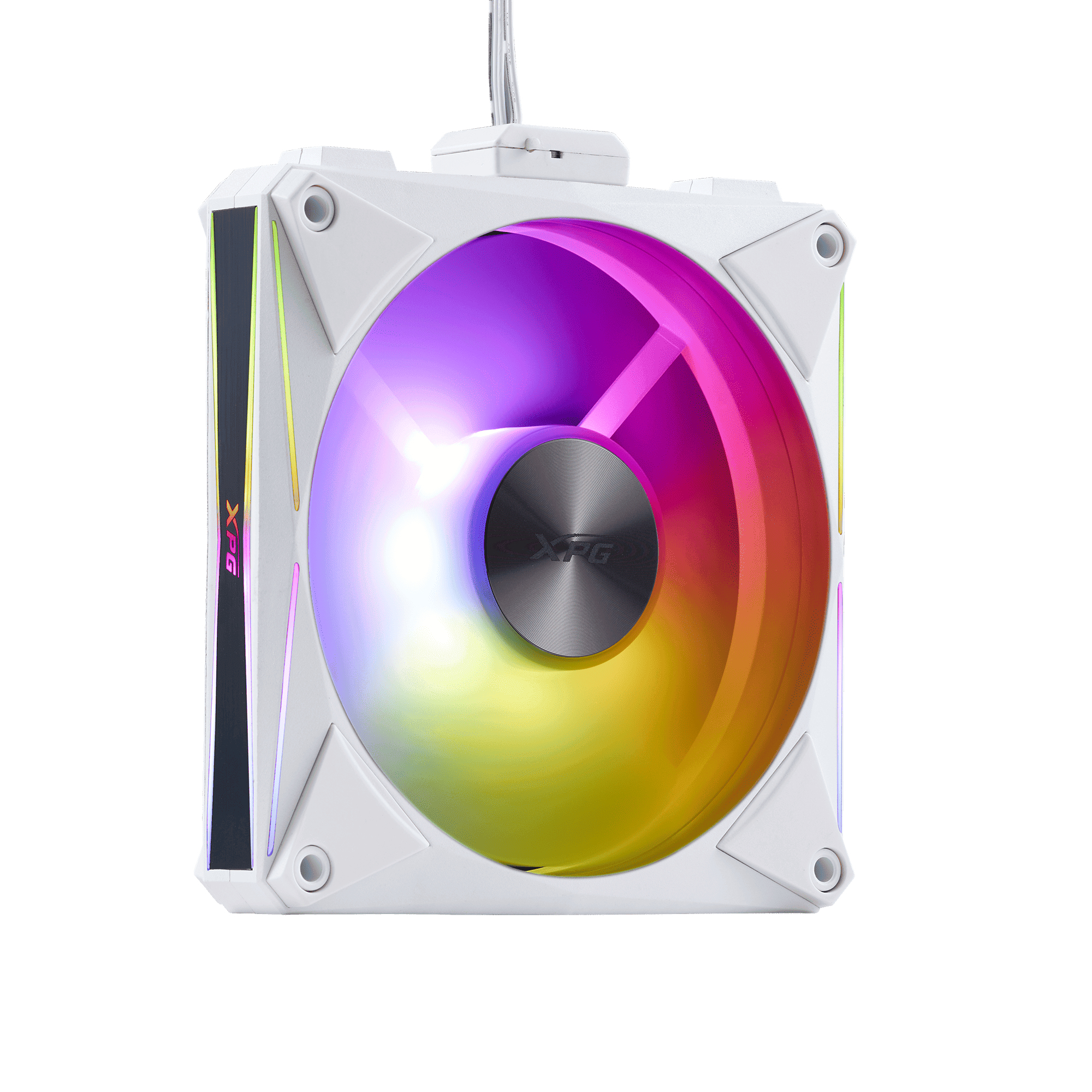 Kit de 4 Ventiladores 120mm XPG Hurricane MAG 120 ARGB PWM, 2000 RPM, Magnéticos, Sistema en Cadena, Color Blanco - imagen 3