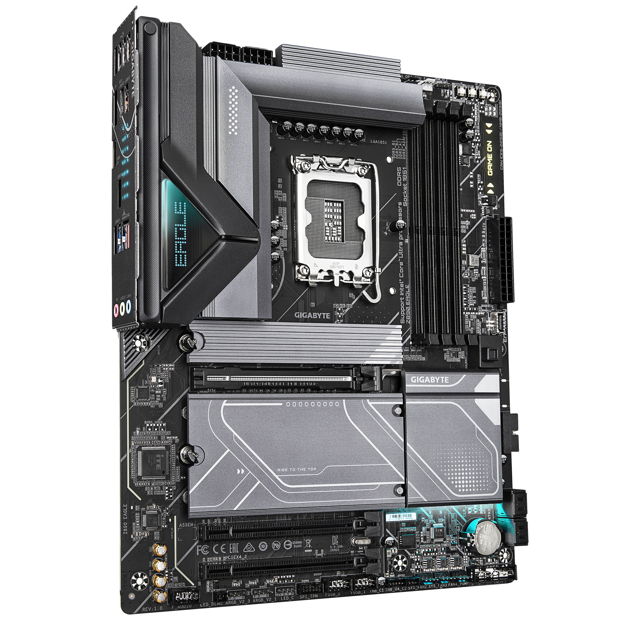 MotherBoard LGA1851 ATX Gigabyte Z890 EAGLE, 256GB RAM DDR5 Max, 1 M.2 PCIE 5 + 3 M.2 PCIE 4