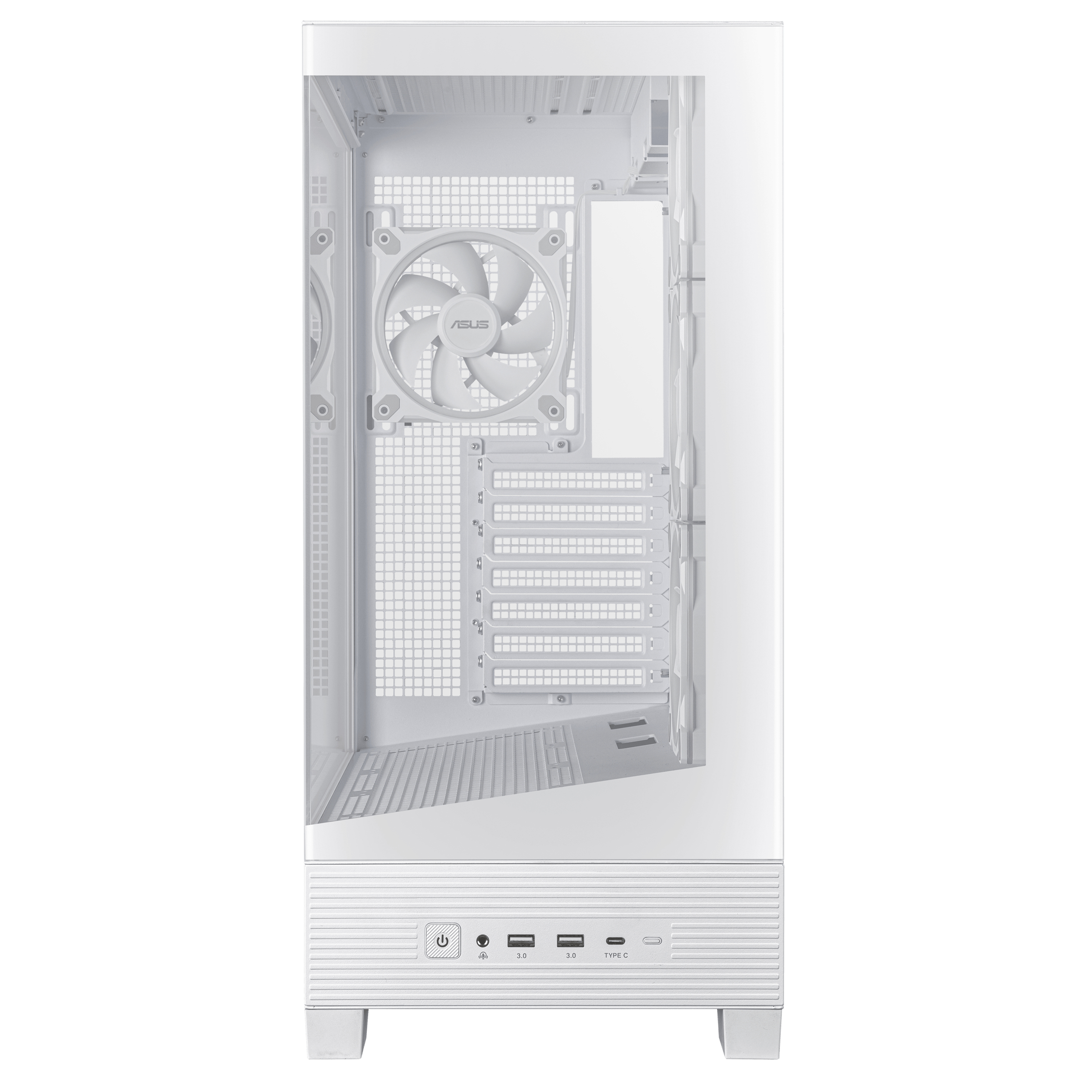 Gabinete ATX ASUS A31 TG, Sin Ventiladores, Radiador 360mm Max, Color Blanco - imagen 3