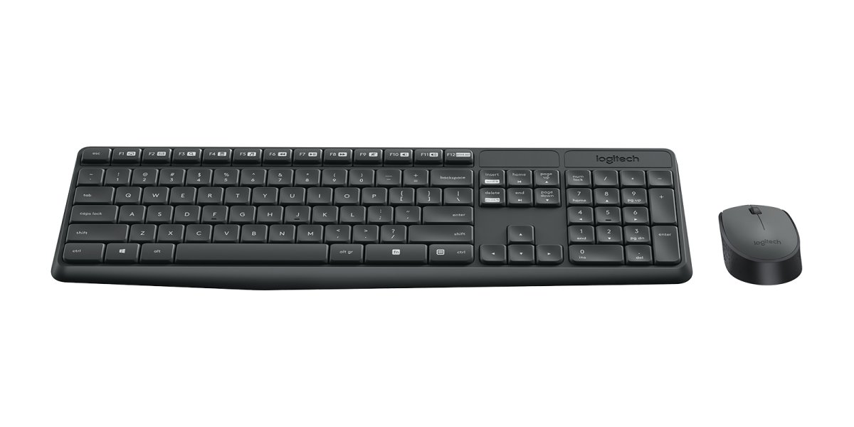 Kit de Teclado y Mouse Inalámbrico Logitech MK235, RF, Color Negro, Español  920-007901 - imagen 2