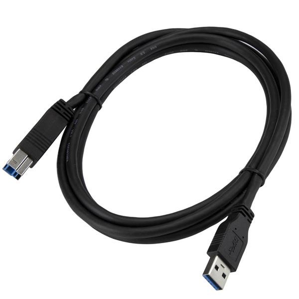 Cable USB-A 3.0 a USB-B 3.0 2m StarTech USB3CAB2M, Cubierta de Plastico, Color Negro - imagen 4