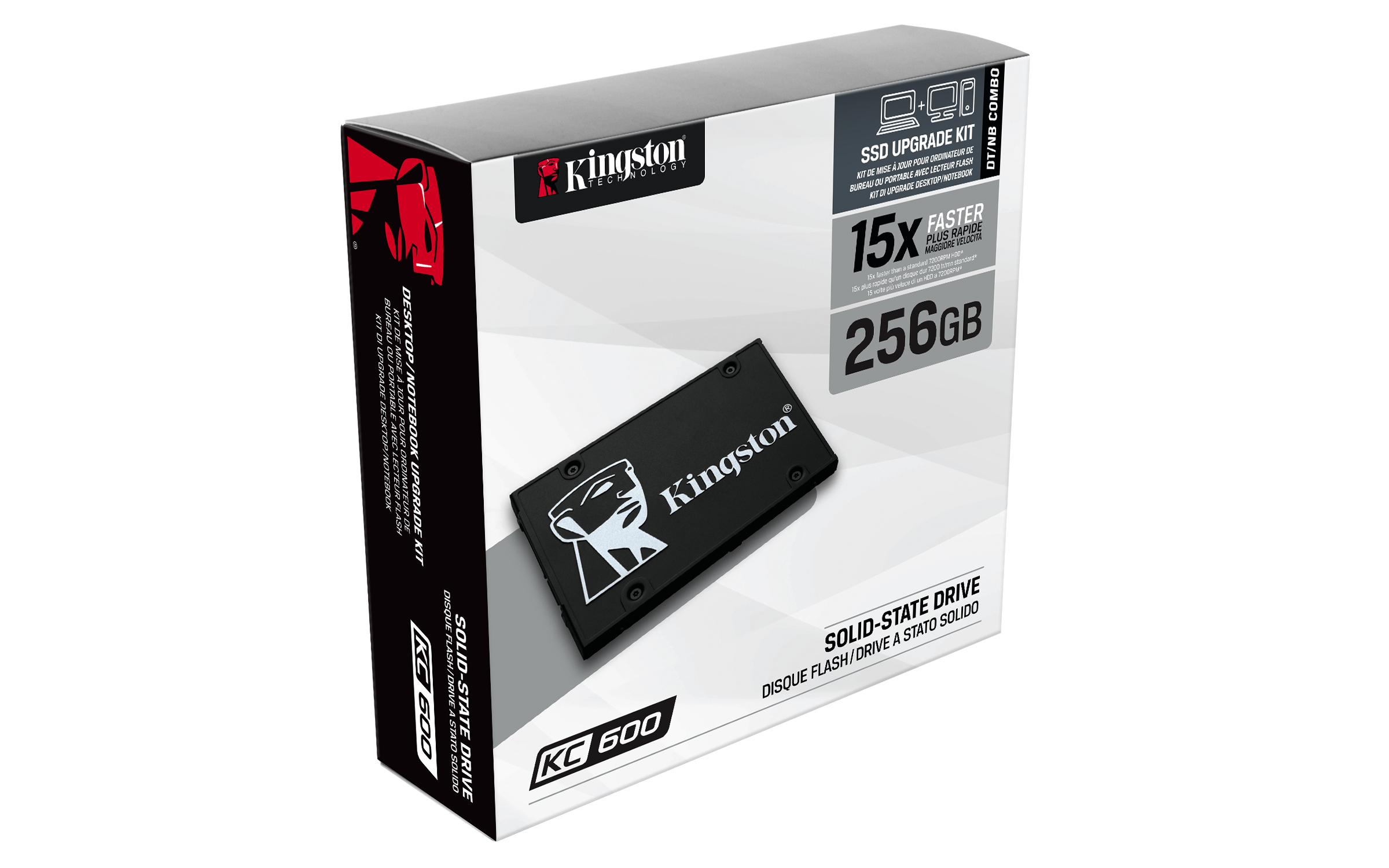 SSD 2.5" KINGSTON TECHNOLOGY KC600 - 256 GB, SATA III, 550 MB/S, 500 MB/S, SKC600/256G - imagen 5