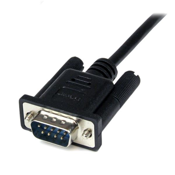 Cable Módem Serial DB-9 Macho - DB-9 Hembra, 1m, Negro, StarTech.com SCNM9FM1MBK - imagen 4