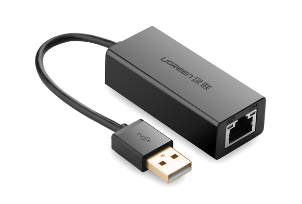 Adaptador Ethernet 10/100 de USB-A a RJ45 Ugreen 20254, Plastico, Color Negro