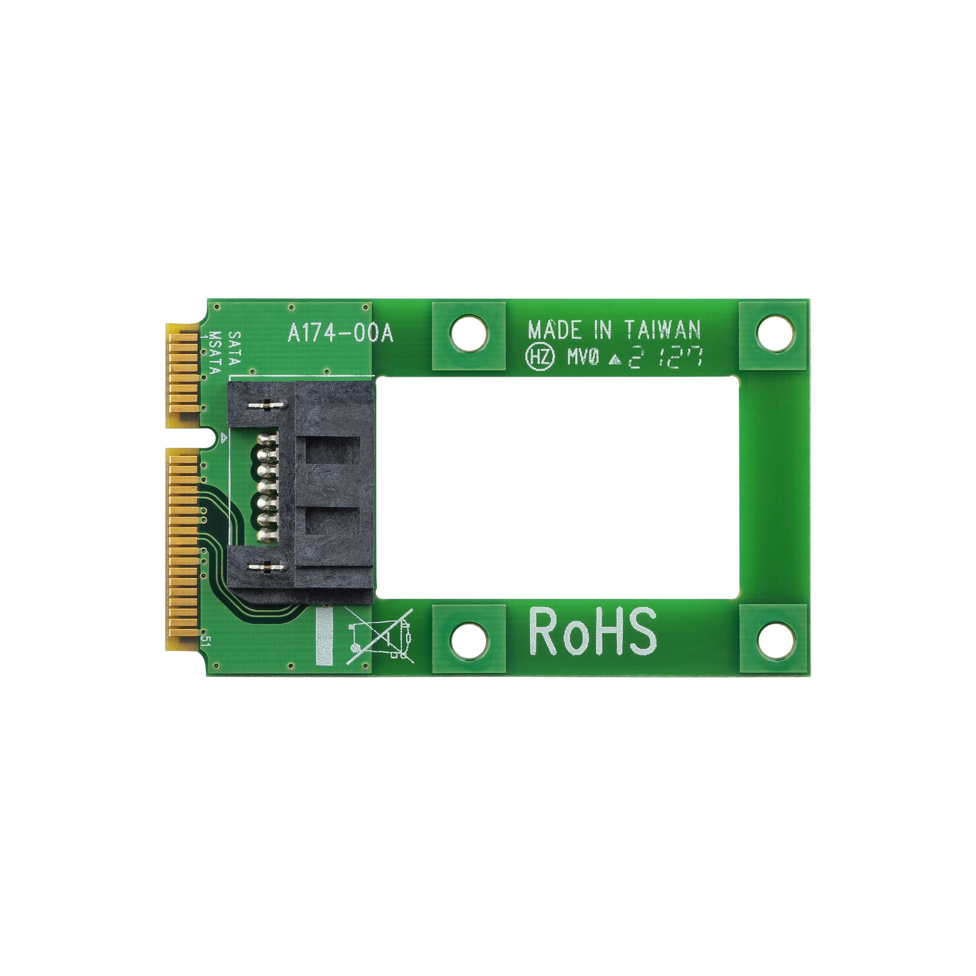 Adaptador mSATA a SATA para Disco Duro o SSD - Tarjeta Convertidora Mini SATA a SATA MSAT2SAT3